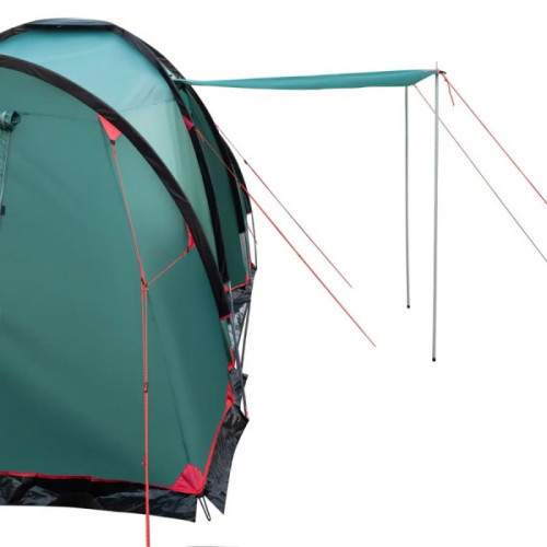Палатка Tramp трехкомнатная Brest 9 V2, зеленый