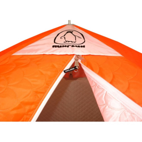 Палатка Пингвин 2 Термолайт бело-оранжевый