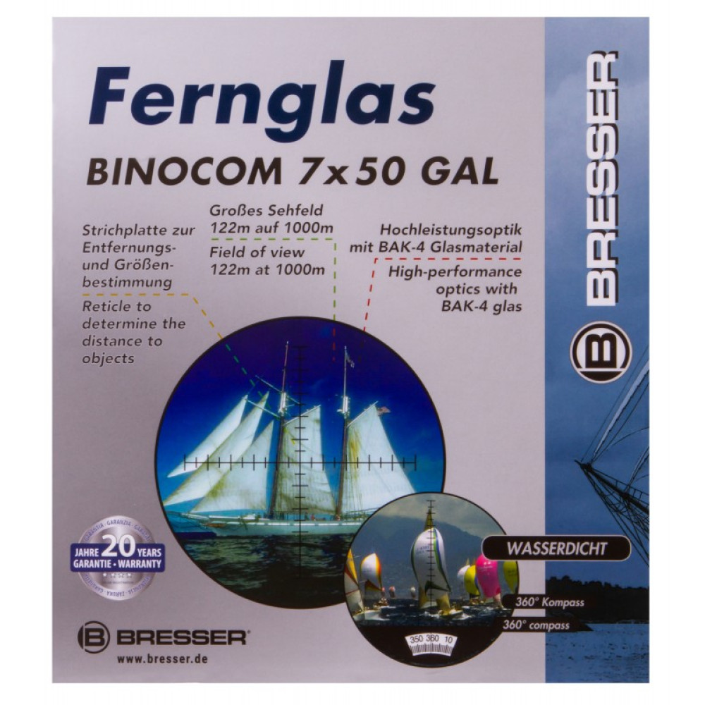Бинокль Bresser Binocom 7x50 GAL