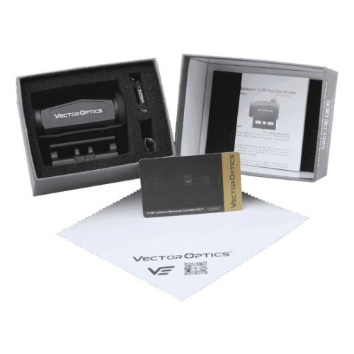 Коллиматорный прицел Vector Optics Scrapper 1x29, RD 2 MOA, Черный