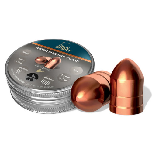 Пульки HN Rabbit Magnum Power, 1.04 г, 4.5 мм, 200 шт