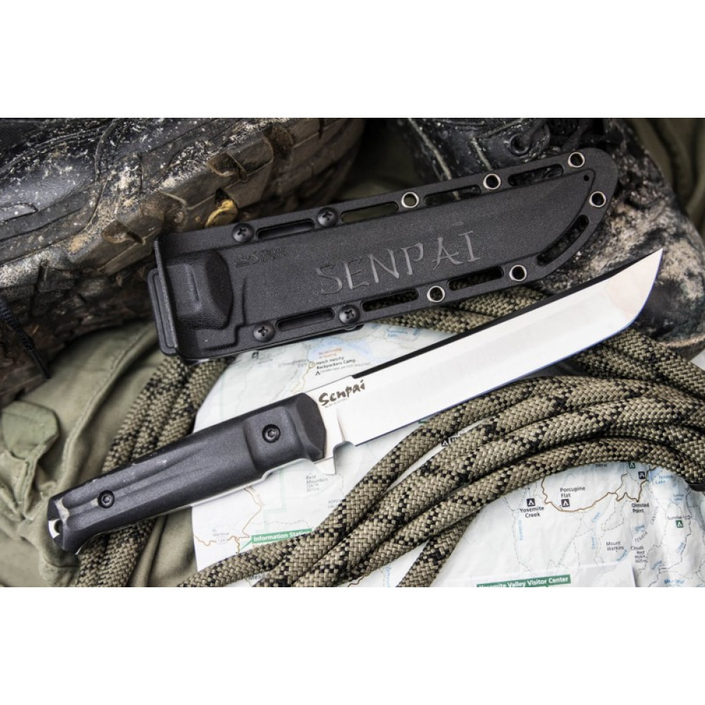 Тактический нож Senpai AUS-8 StoneWash Черный