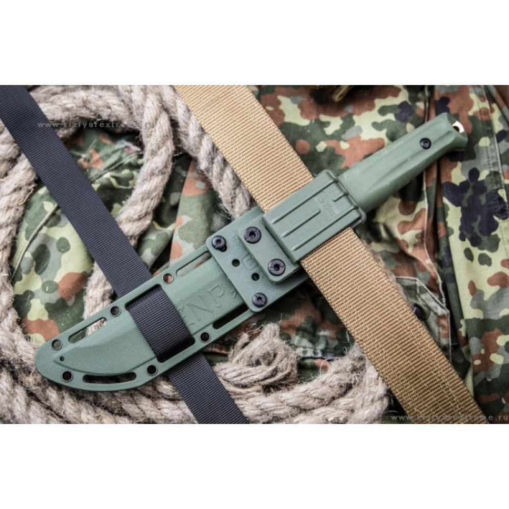 Туристический нож Senpai AUS-8 StoneWash Олива