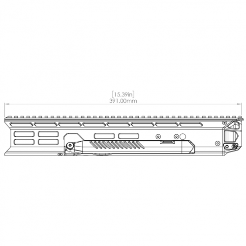 Цевье BLK LBL AR-10 DPMS LOW BIPOD 14 BLACK