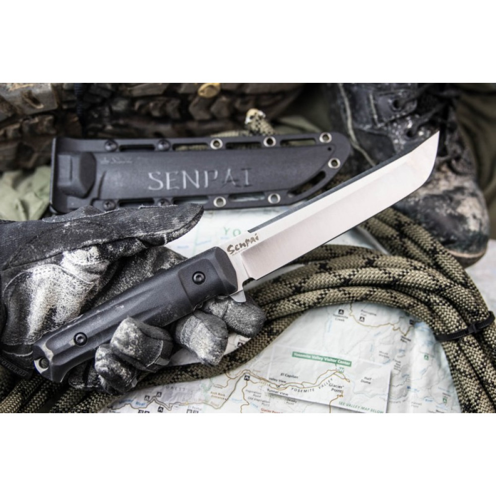 Тактический нож Senpai AUS-8 StoneWash Черный