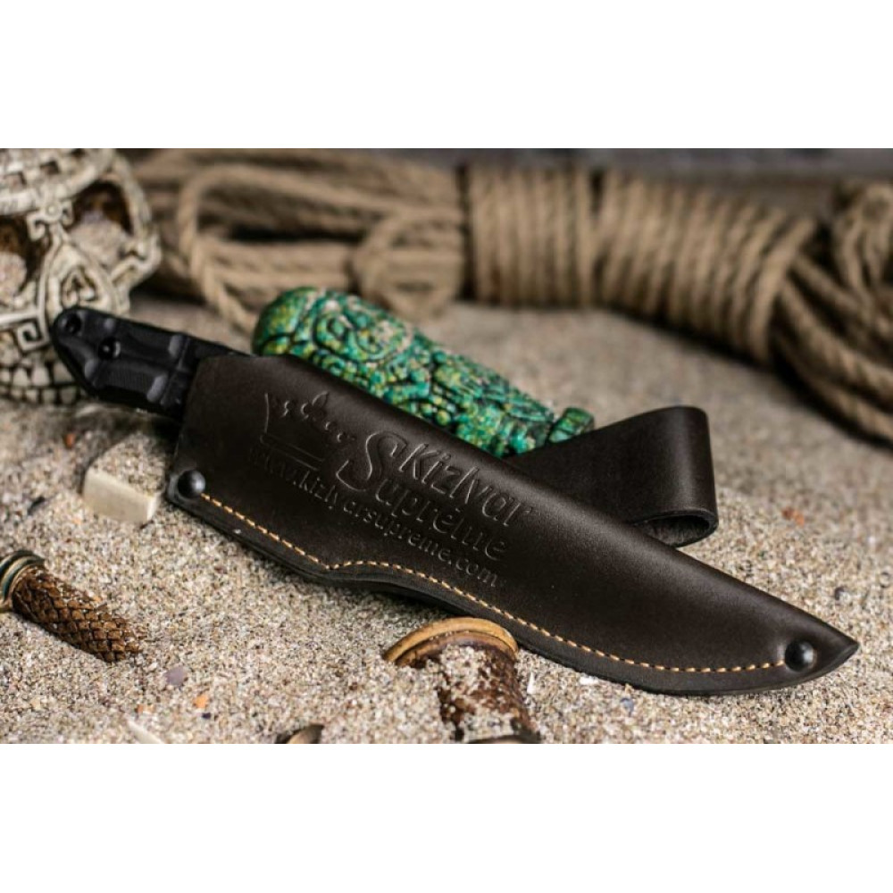 Туристический нож Aztec D2 кожаные ножны