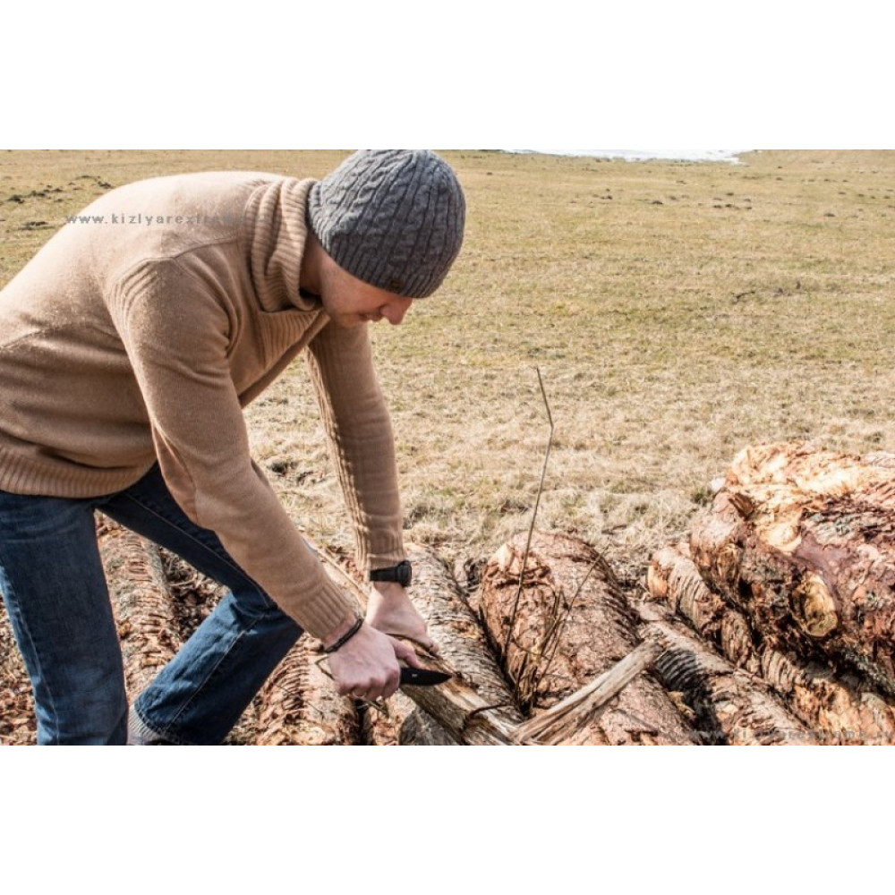 Складной нож Zedd AUS-8 Black Titanium