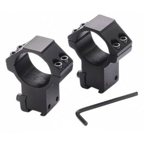 Кольца Discovery 30мм на л/хв высокие в пластиковом кейсе