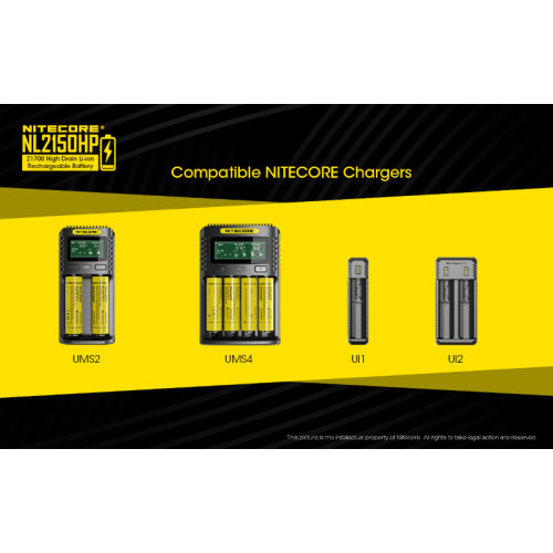 Аккумулятор Nitecore NL2150HPI 21700 3.7v 5000mA 15A