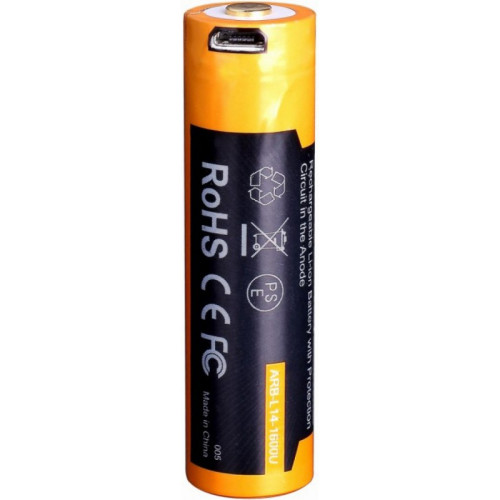 Аккумулятор с разъемом для USB 14500 FENIX 1600mAh ARB-L14-1600U