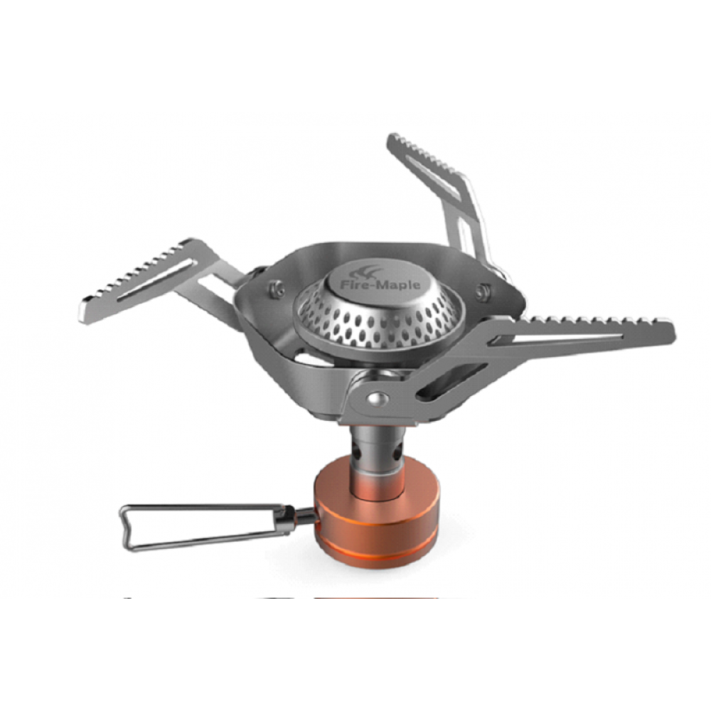 Накручивающаяся горелка с широкой конфоркой и встроенным ветрозащитным экраном Lepus