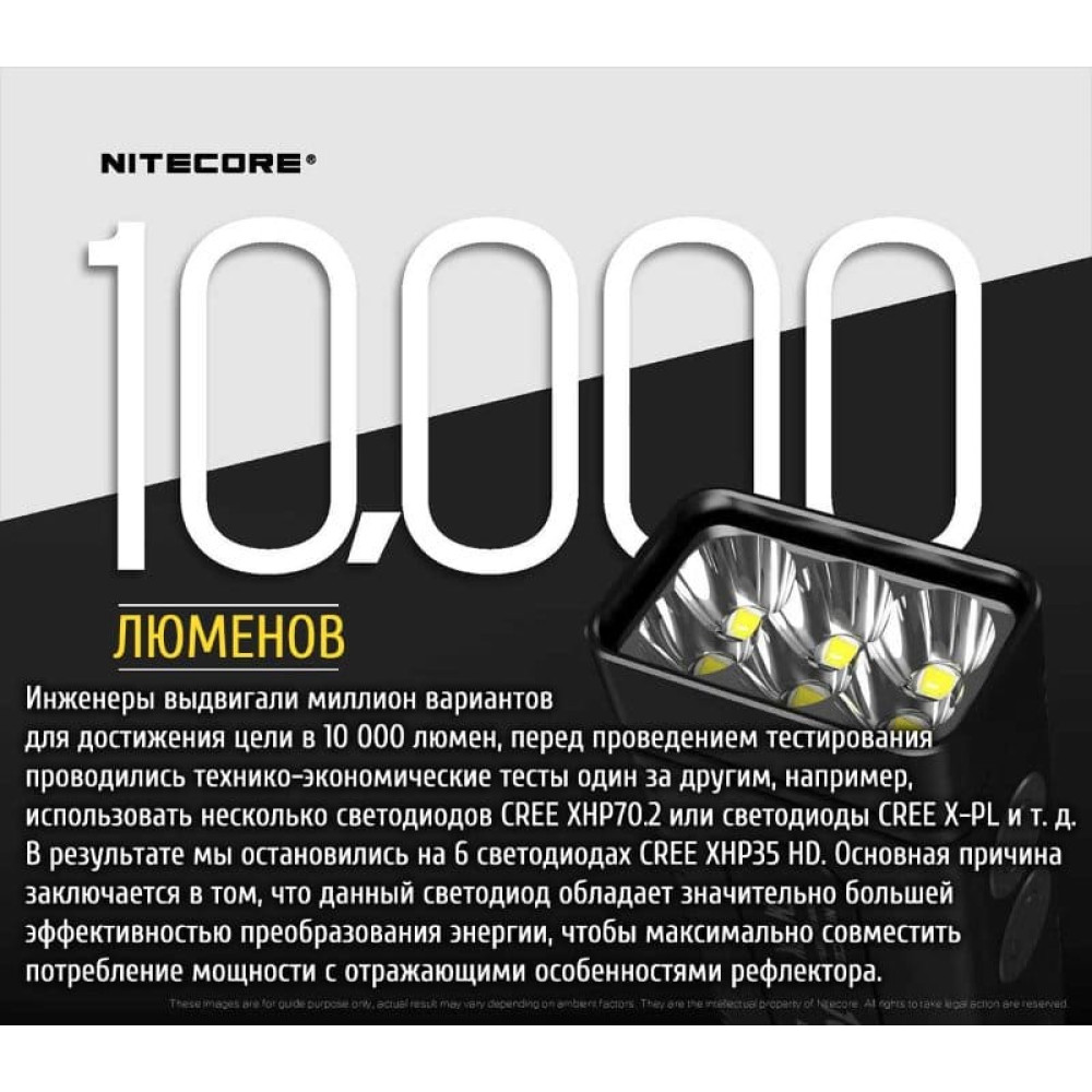Фонарь Nitecore TM10K