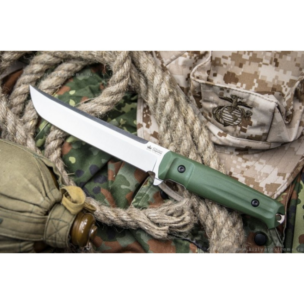 Туристический нож Senpai AUS-8 StoneWash Олива