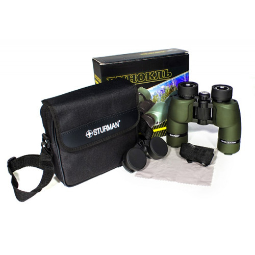 Бинокль STURMAN 10x36, зеленый, Зеленый