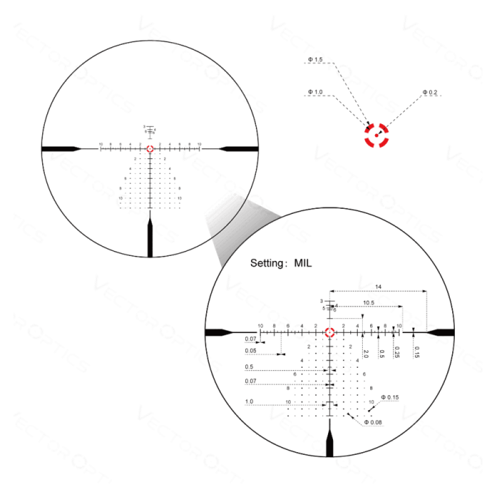 Оптический прицел Vector Optics Continental x10 1-10x28 ED FFP VET-CTR