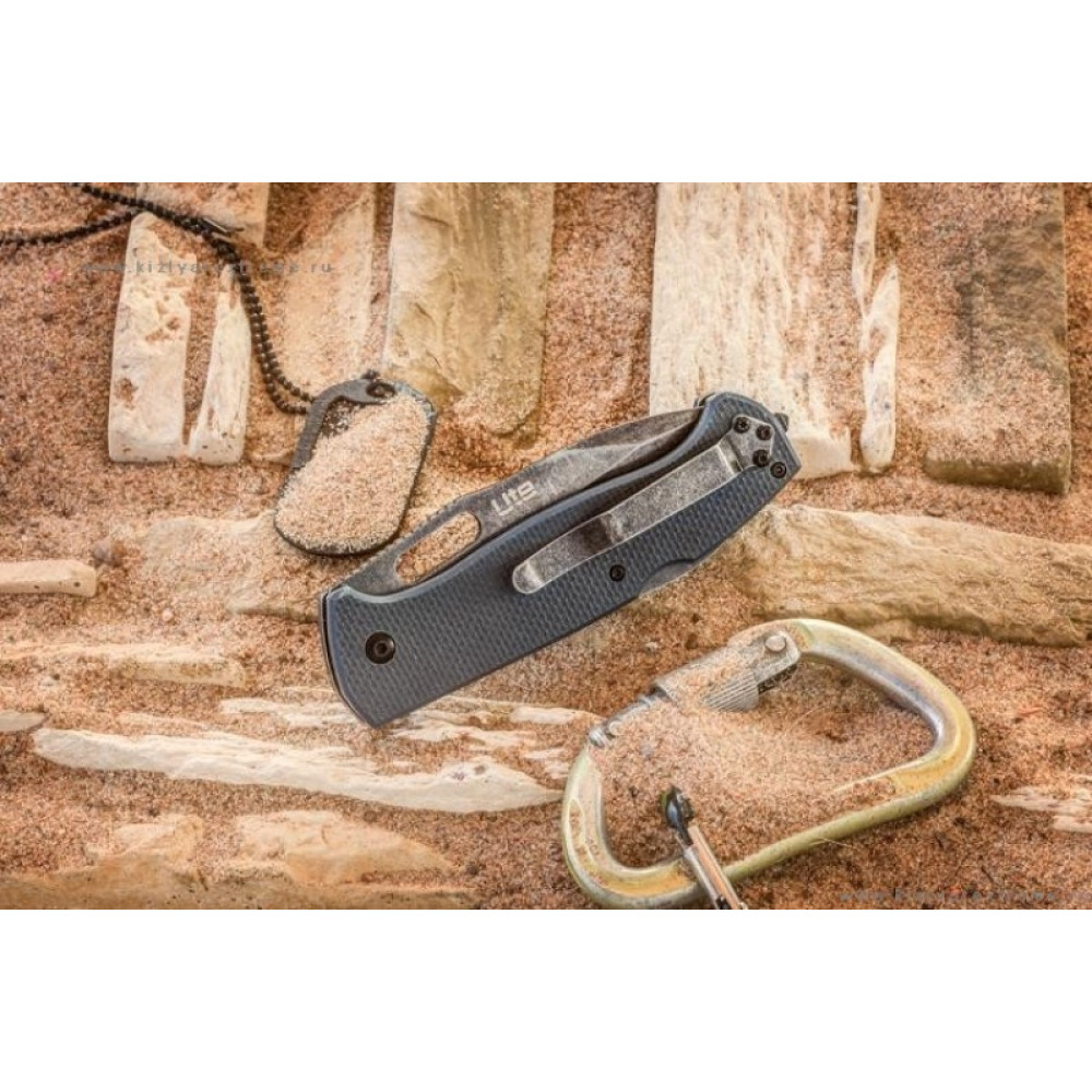 Складной нож Ute 440C StoneWash Gray G10