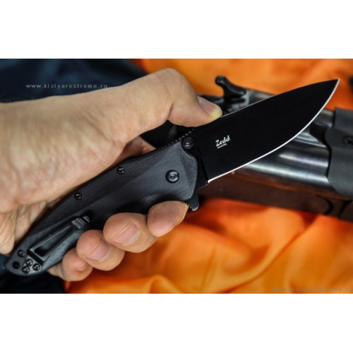 Складной нож Zedd AUS-8 Black Titanium