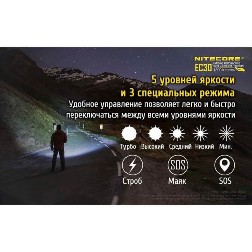 Фонарь Nitecore EC30