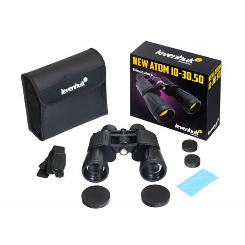 Бинокль Levenhuk New Atom 10-30x50