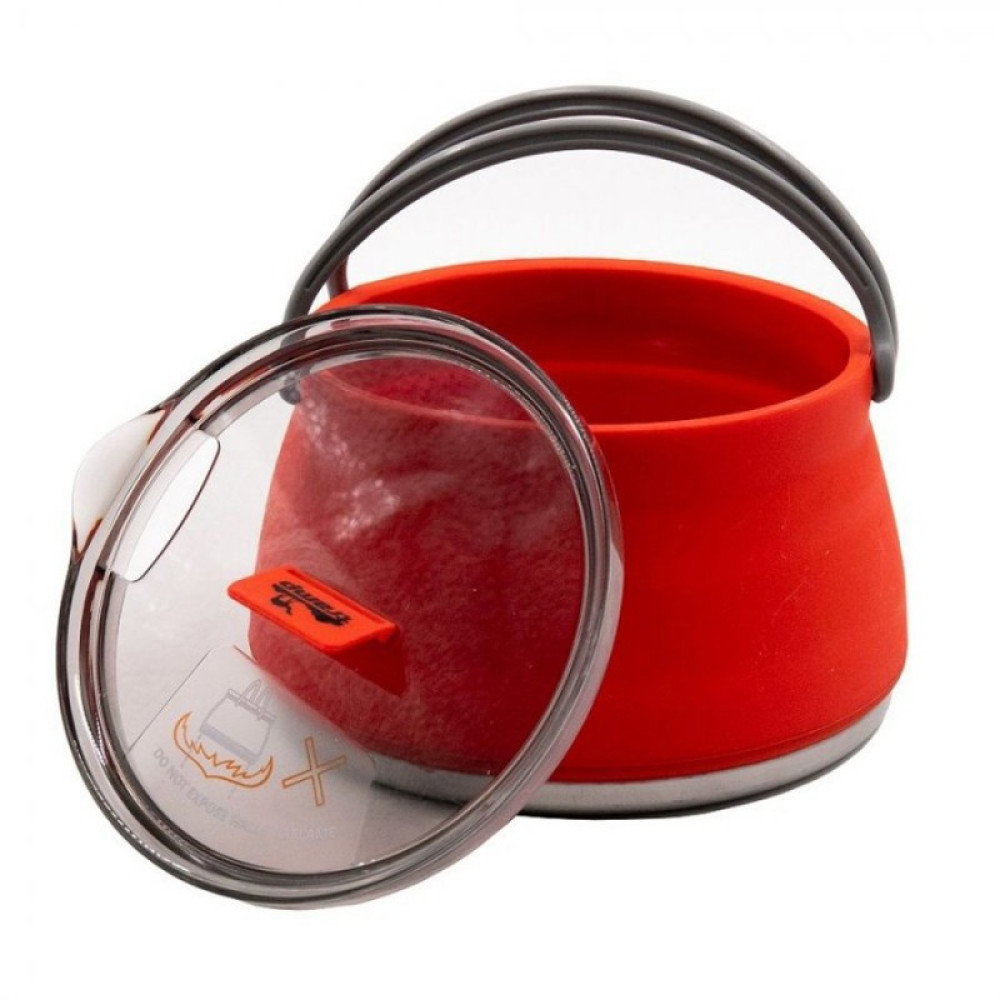 Tramp чайник складной силиконовый 1л (терракотовый)