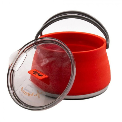 Tramp чайник складной силиконовый 1л (терракотовый)