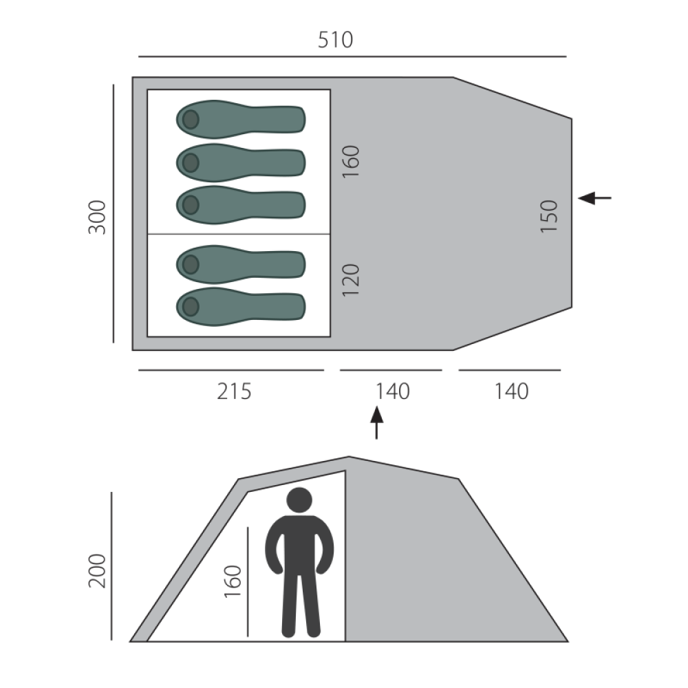 Палатка BTrace Family 5