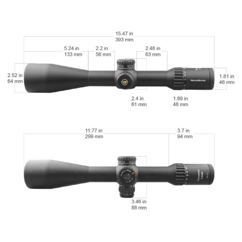 Оптический прицел Vector Optics Continental 5-30x56, 34 мм, Tactical FFP
