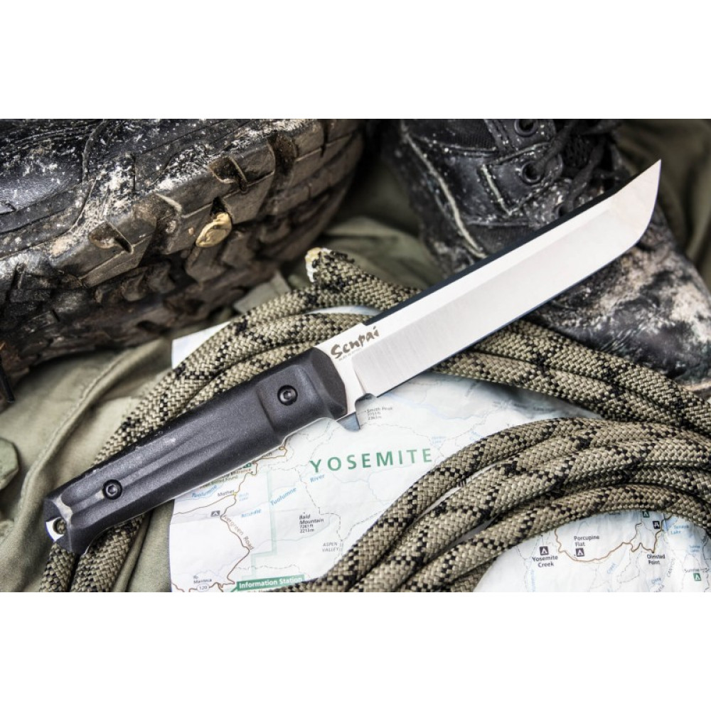 Тактический нож Senpai AUS-8 StoneWash Черный