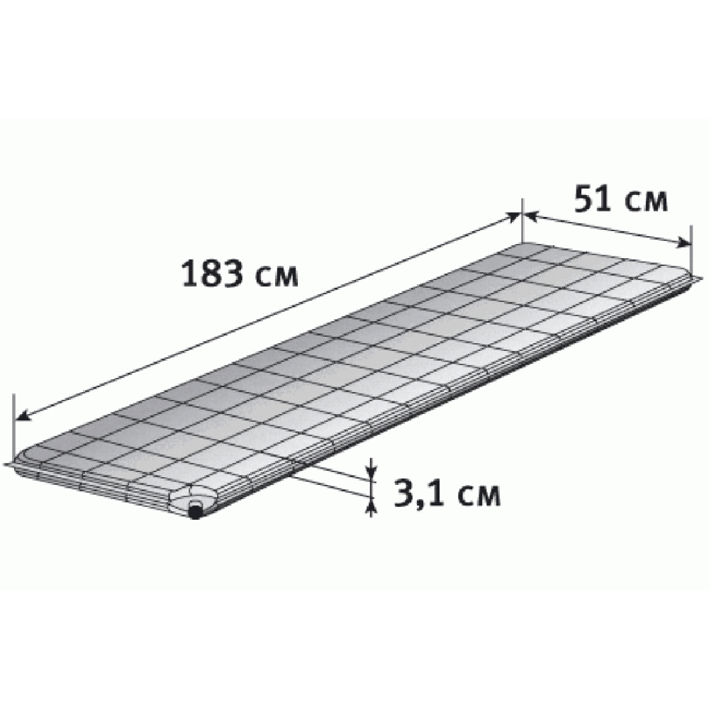 Легкий трекинговый туристический коврик. Travel