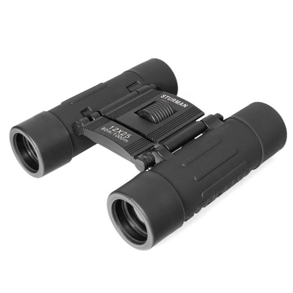 Бинокль STURMAN 12x25, черный, Черный