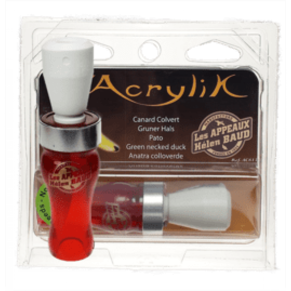 Манок Helen BAUD на утку акриловый, красный