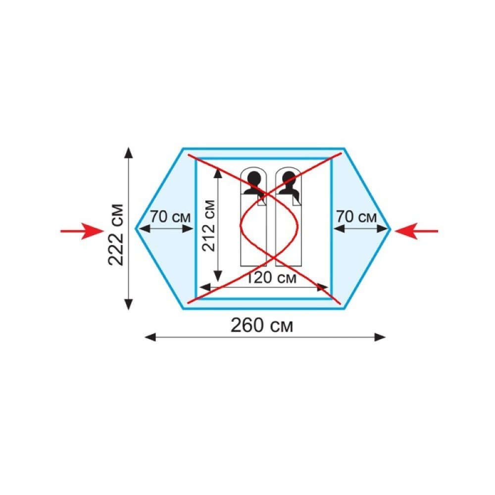 Палатка Tramp Colibri+ 2 (V2) зеленый