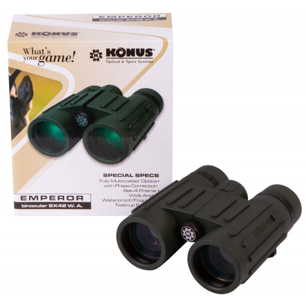 Бинокль Konus Emperor 8x42 WA Green