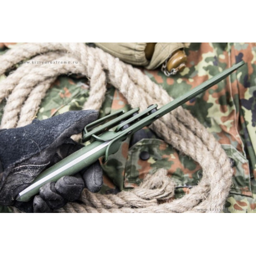 Туристический нож Senpai AUS-8 StoneWash Олива