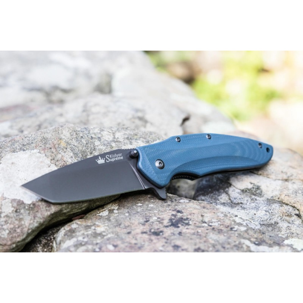 Складной нож Zorg D2 Gray Titanium