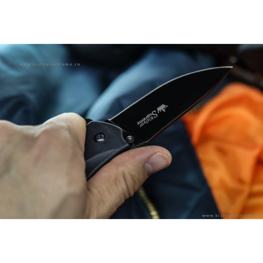 Складной нож Zedd AUS-8 Black Titanium