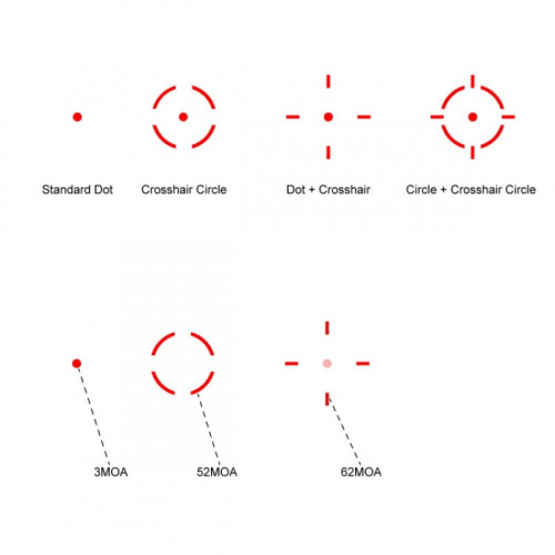 Коллиматорный прицел Vector Optics Frenzy Plus 1x31x26 Multi-Reticle