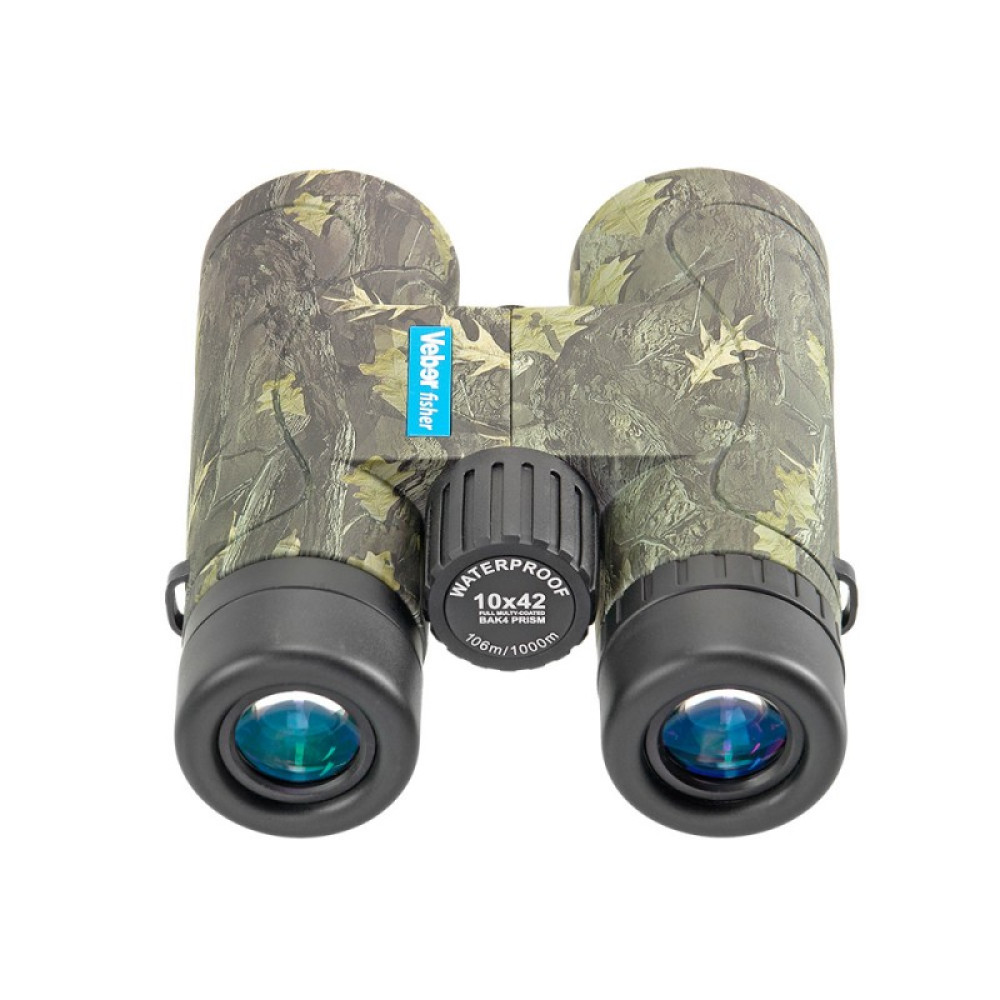Бинокль Veber Fisher 10x42, камуфляжный, Камуфляжный