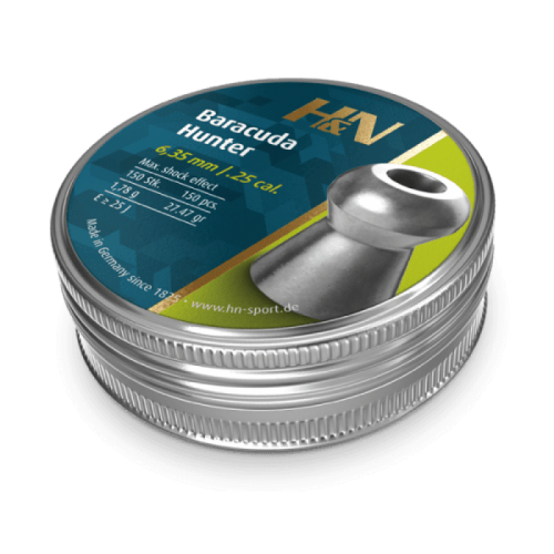 Пульки HN Baracuda Hunter, 1.78 г, 6.35 мм, 150 шт