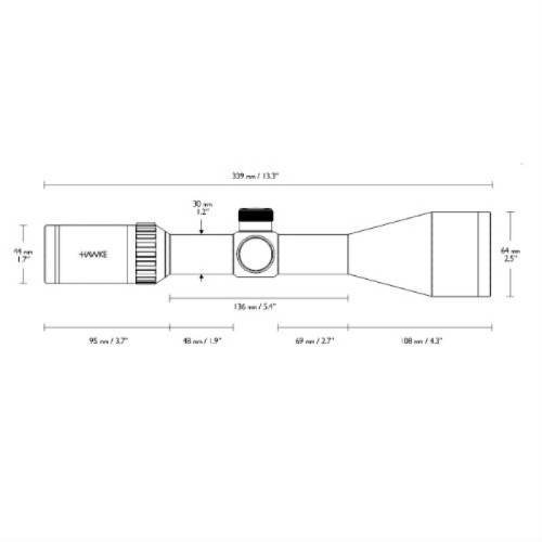 Оптический прицел Hawke Vantage 2,5-10x56 IR (L4a)