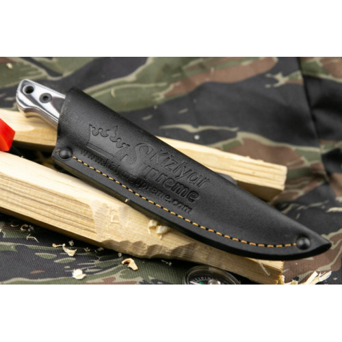 Туристический нож Santi D2 StoneWash G10 Кожа