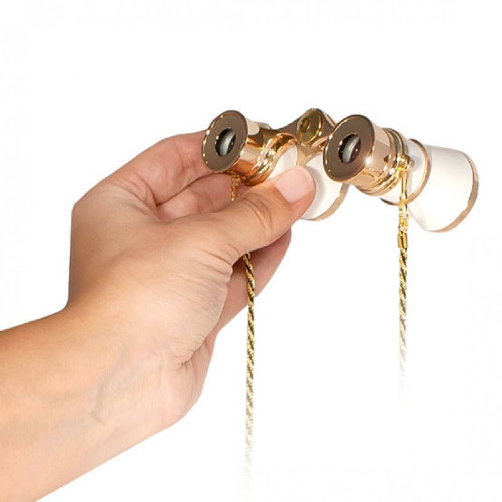 Бинокль театральный STURMAN 3x25, белый, Белый