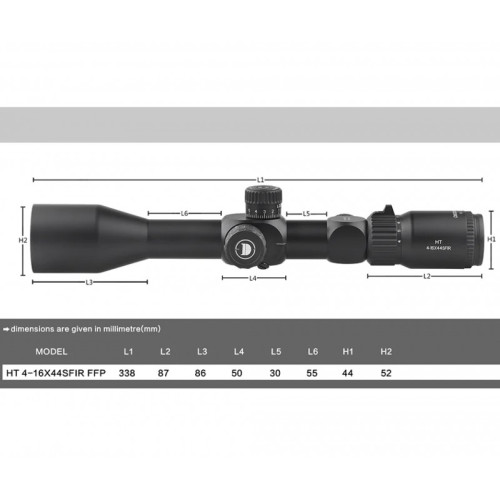 Оптический прицел Discovery HT 4-16X44SFIR FFP FW30
