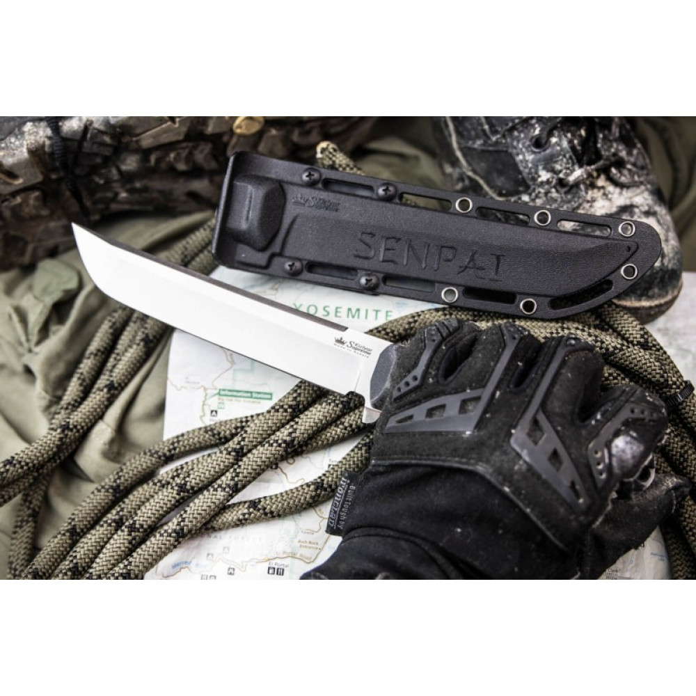 Тактический нож Senpai AUS-8 StoneWash Черный