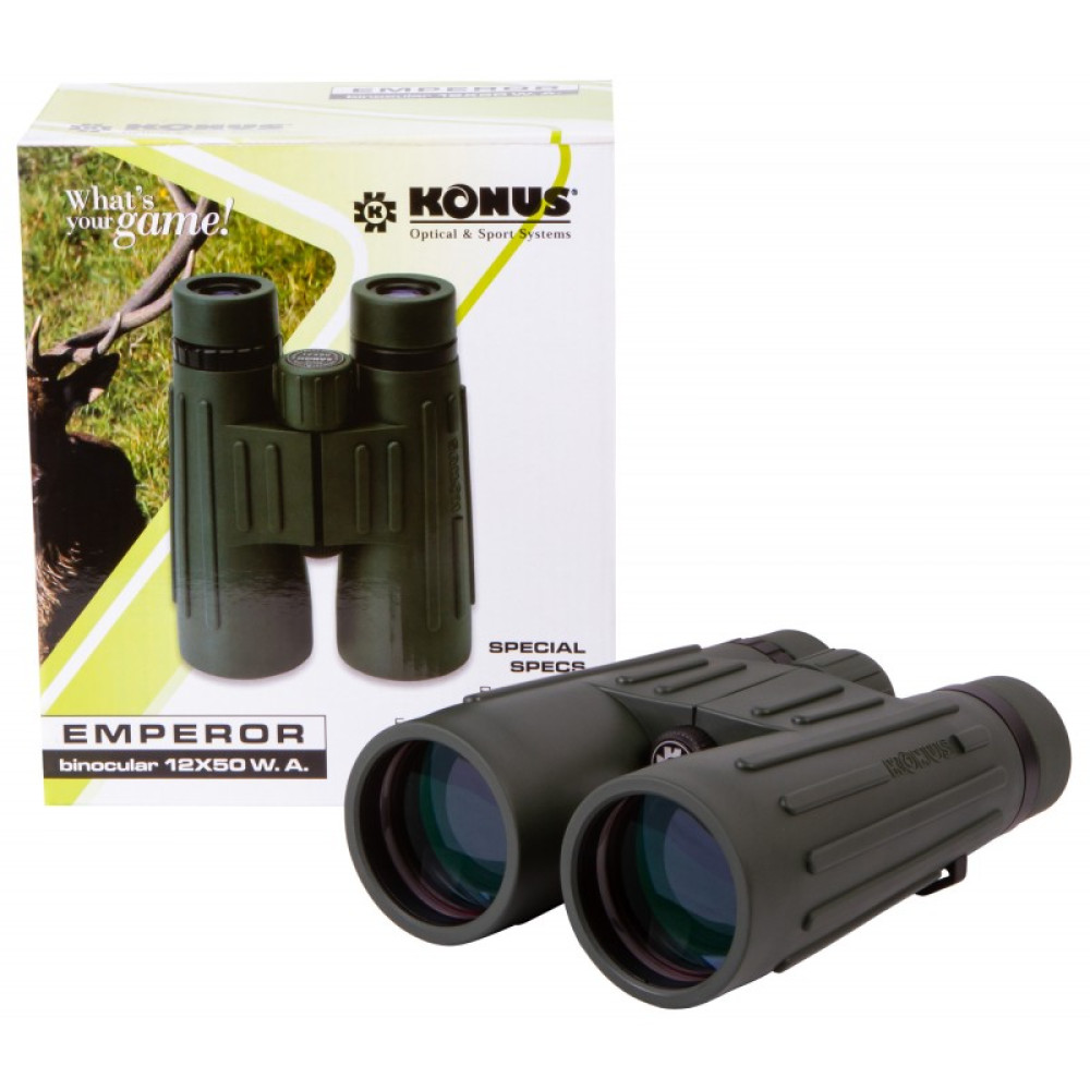 Бинокль Konus Emperor 12x50 WA Green