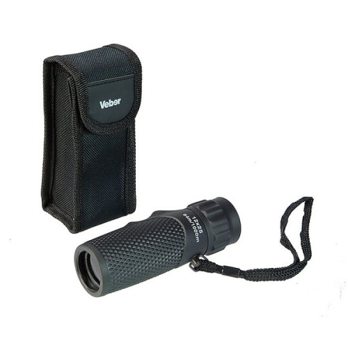 Монокуляр Veber Ultra Sport 12x25, черный, Черный