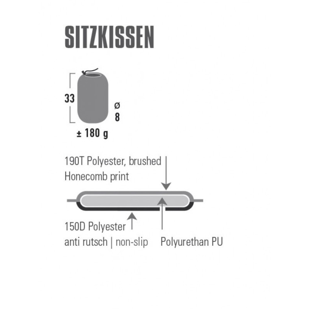 Самонадувающийся коврик High Peak Sitzkissen