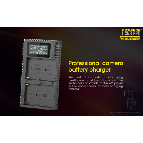 Зарядное устройство Nitecore USN3 PRO SONY