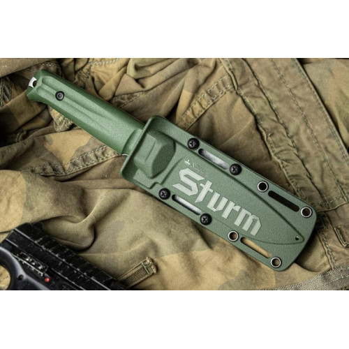 Тактический нож Sturm AUS-8 StoneWash Олива