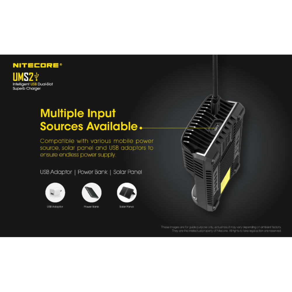 Зарядное устройство Nitecore UMS2